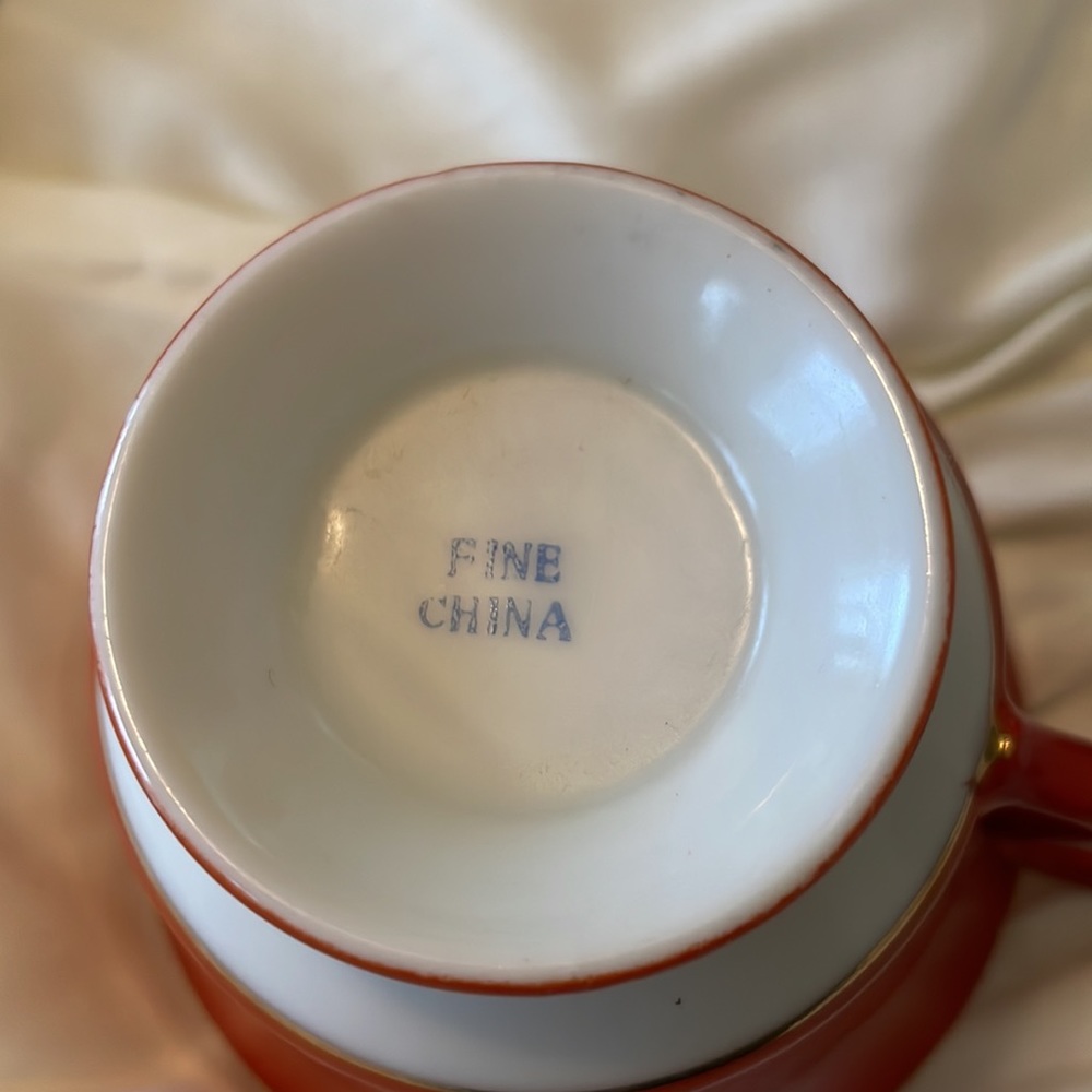 Antique Unique Cup & Saucer Set - Picture 6 of 8
